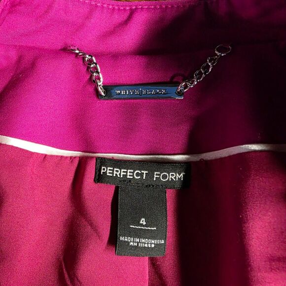 Perfect Form Fuchsia Zippered Blazer by White House Black Market Size 4 - Picture 12 of 16